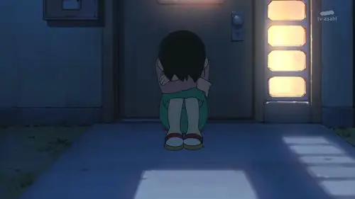 视频- 哆啦a梦:找不到大雄了,妈妈坐在门前哭泣的样子,看到好心酸