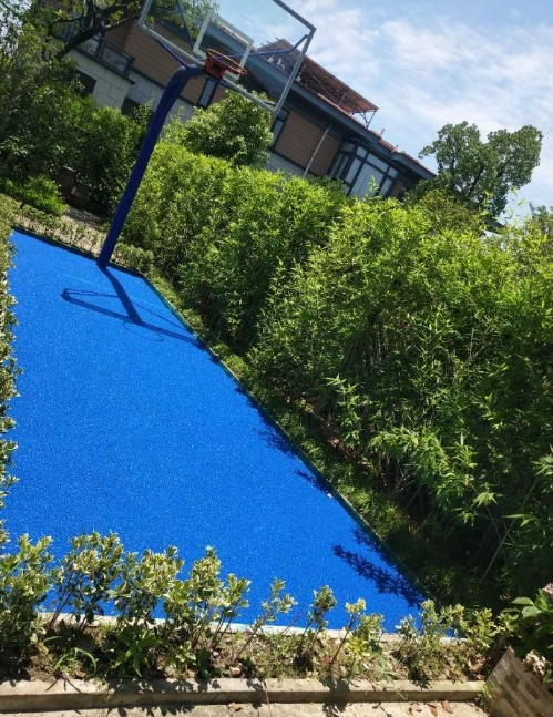 上海市奉贤区海湾镇招商海廷别墅塑胶迷你篮球场