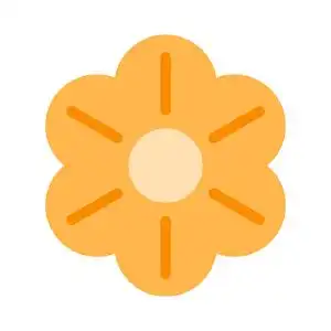 彩色清新卡通花朵矢量素材