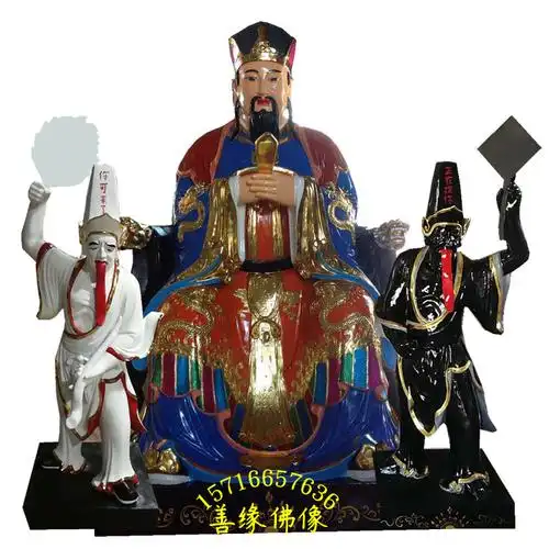 十殿阎王神像阎王爷神像图片树脂玻璃钢判官神像河南佛像厂