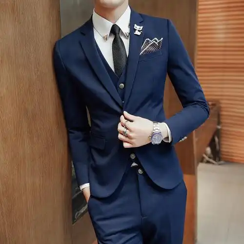 不断货送配饰 春秋爆款韩版流行男西服职业西装套103d-sjt21-p270