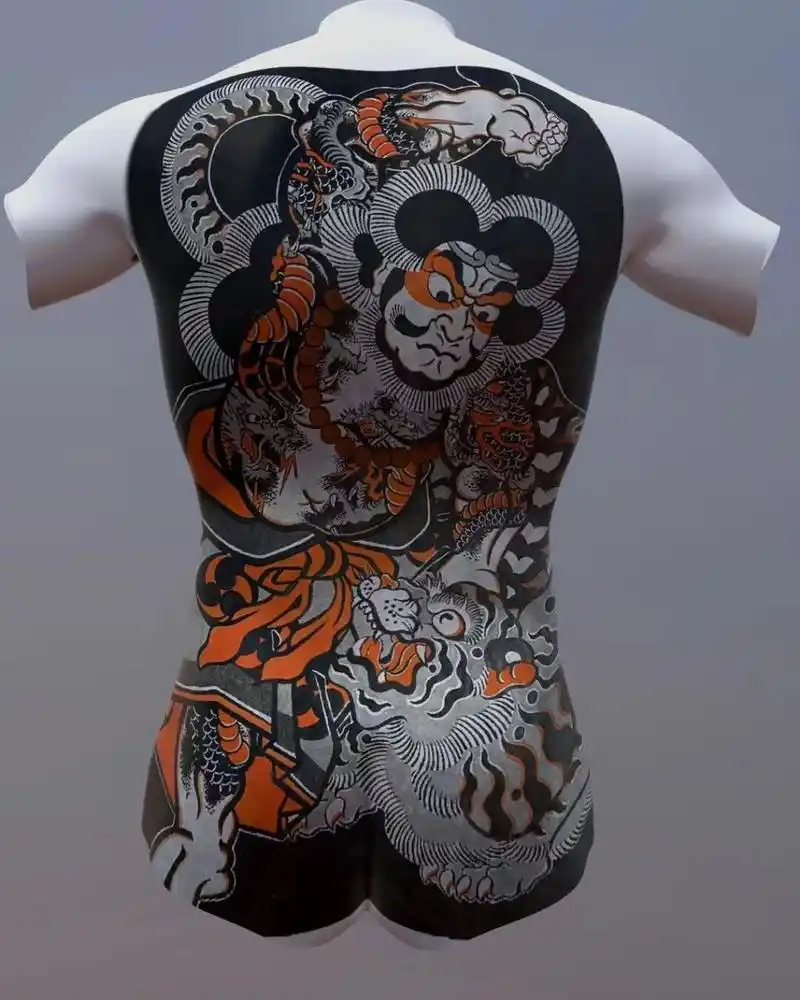 武松打虎 满背 菏泽明王刺青 | 纹身刺青02|02日式老传统02