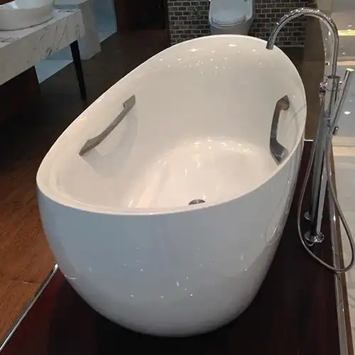 toto浴缸正品 hpw人造石材家用小户型独立式 晶雅石材pjy1614pw