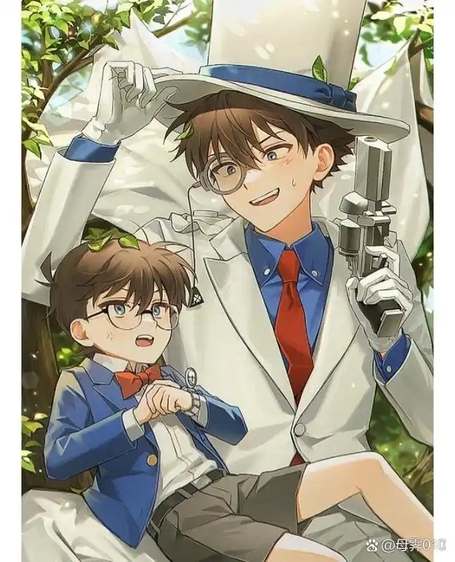 最帅的动漫主角# #日常磕cp# #名侦探柯南怪盗基德# #名侦探柯南里的