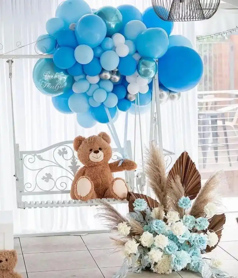 生日派对布置 #高端大气上档次这也太漂亮了 #案例作品 - 抖音