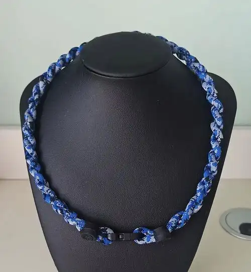 能量颈椎钛项圈双编织情侣运动颈环项环情侣项链尼龙绳无包装