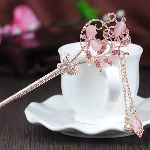 发饰成人古风汉服发簪盘发神器古代流苏簪子公主步摇儿童头饰优惠券