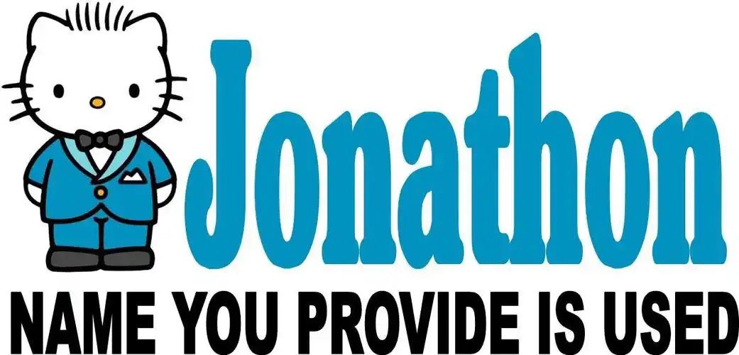 dear daniel hello kitty personalized name iron on transfer