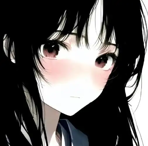 超爱的黑色动漫头像!