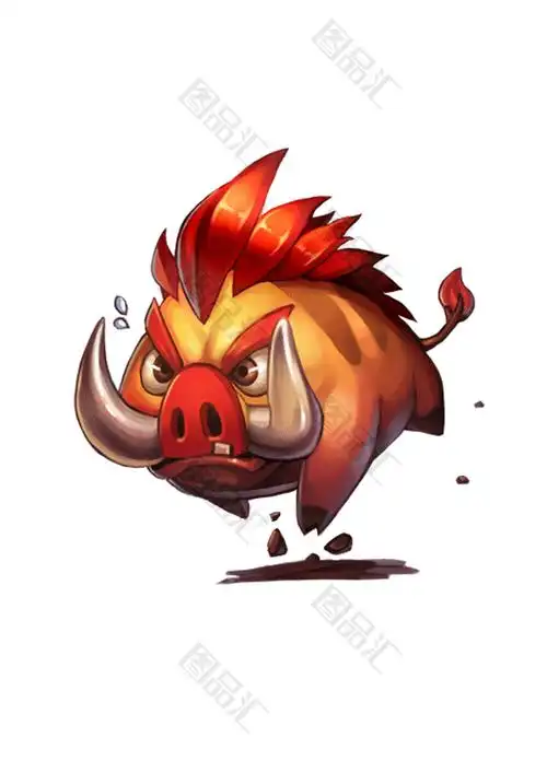 卡通野猪素材_图品汇