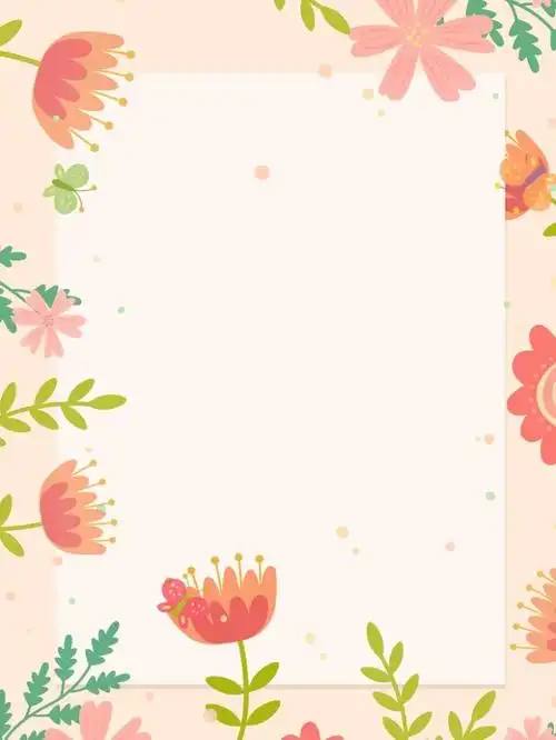 感恩母亲节卡通宣传海报背景模板