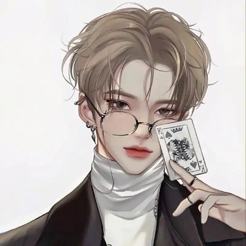 斯文败类 :眼镜杀	男生头像! 原来,还有这种 禁欲系呐!