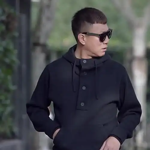 好先生孙红雷同款衣服男装明星运动连帽卫衣外套带帽开衫穿这个不影响