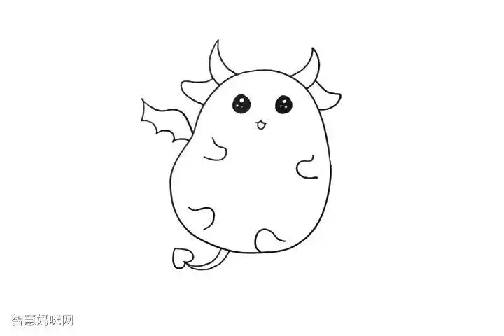q版小恶魔怎么画-图1简笔画作品完成图