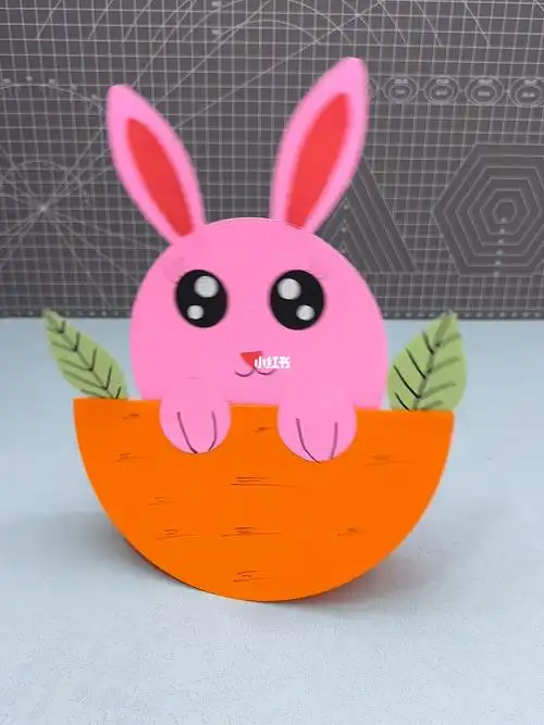 做一个可爱的小兔子摆件迎接新年