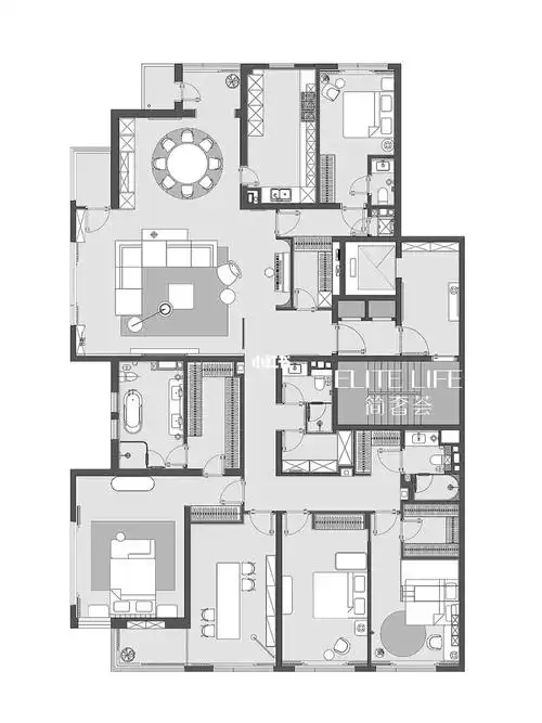 现代简约风格大平层