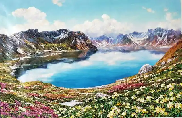 朝鲜画家笔下的长白山