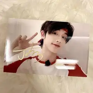 tnt时代少年团丁程鑫周边亲笔签名照片保真非印刷粉丝收藏纪念用