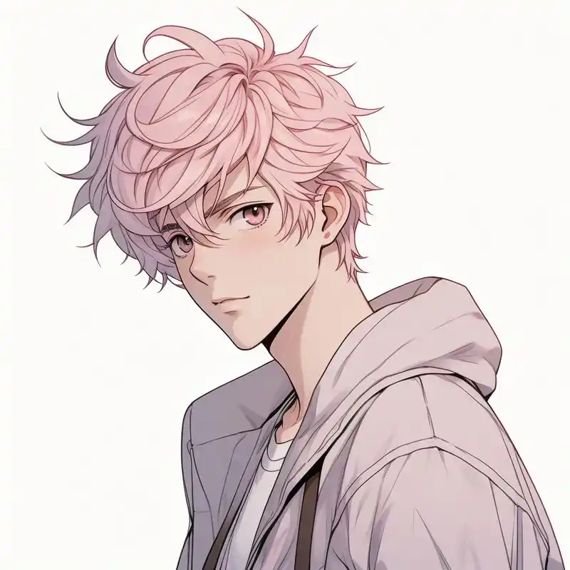 看看这些超酷的粉毛动漫男性角色头像,是不是超级帅气呀?