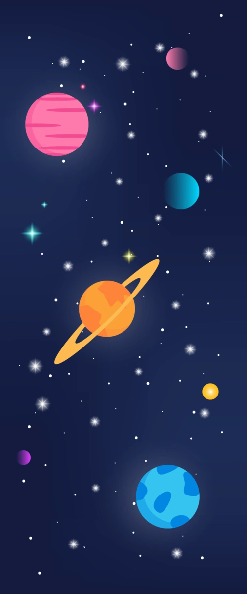 卡通行星背景行星仿真火星太空宇宙星球火星火星行星矢量图火星卡通