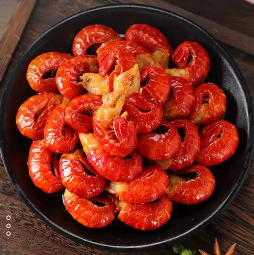 美味鲜嫩红小厨即食麻辣小龙虾虾尾净含量252g