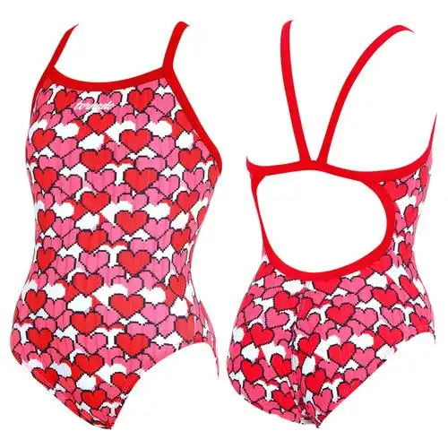 韩国代购torando 儿童女游泳衣连体三角专业游泳衣速干训练