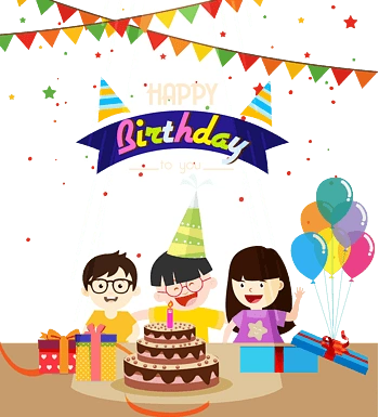 小朋友生日聚会场景