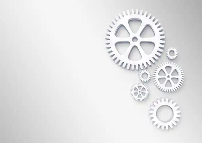 白色简约机械尺寸创新科技感背景图片