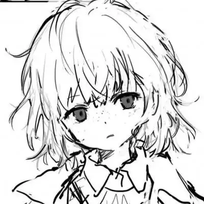 日系黑白动漫女头_卡通动漫头像_我要个性网