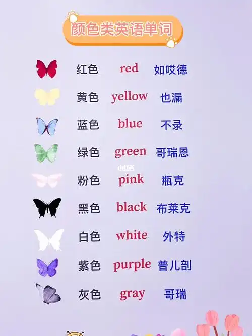 颜色类英语单词