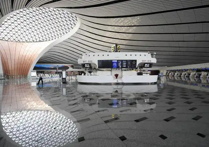 9月4日拍摄的北京大兴国际机场内部.