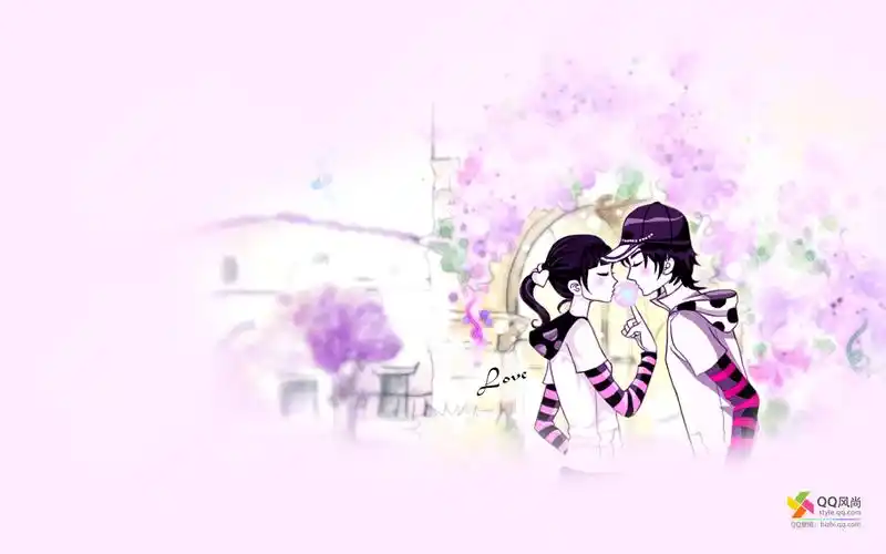 qq风尚手绘情侣,高清图片,电脑桌面-壁纸族
