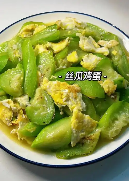 情侣日常晚餐/素菜天花板-丝瓜炒鸡蛋
