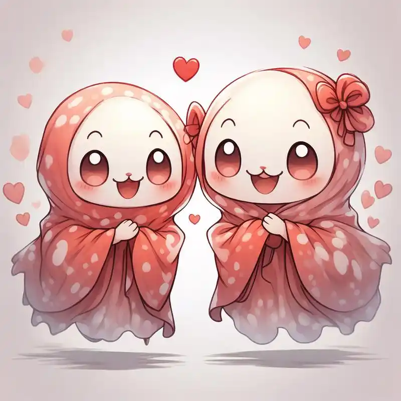 97可爱鬼漫画风头像来啦!96