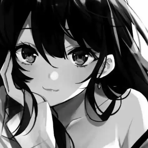 色真人情侣头像黑白色系一左一右动漫头像少见二次元动漫人物男头像