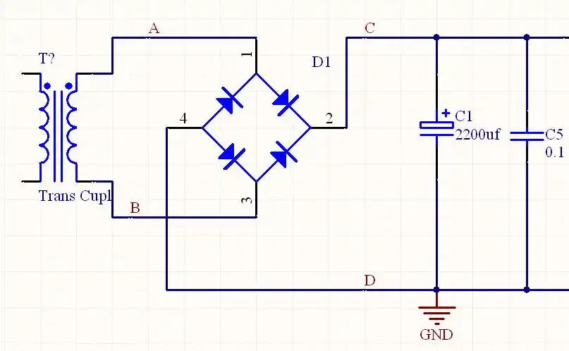 我的桥式整流电路有些问题,谁帮我看看啊?