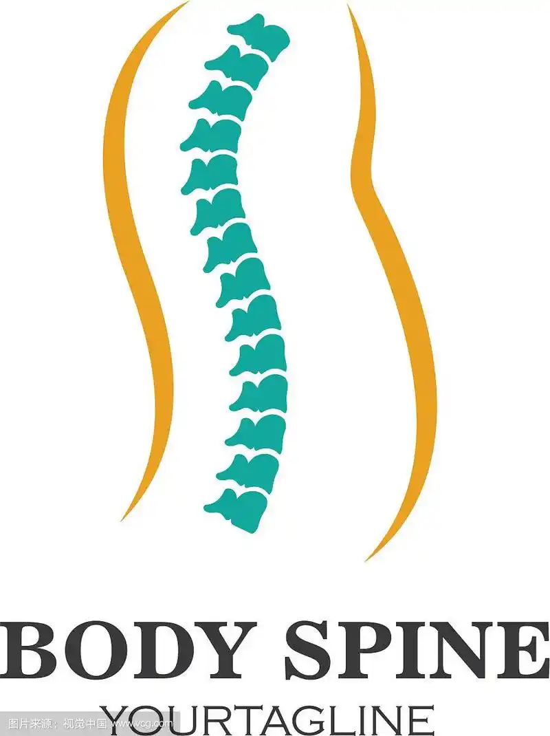 脊柱诊断符号标志模板