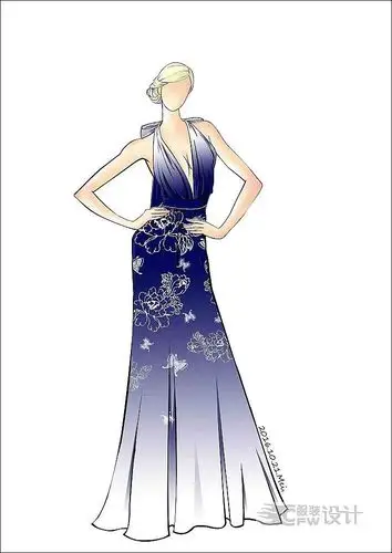 礼服-女装设计-服装设计