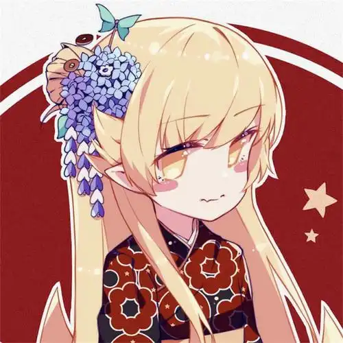 黄色头发动漫女头像