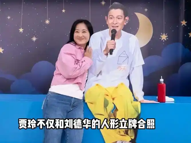 贾玲和姐姐看刘德华演唱会,姐妹俩长得太像了,和华仔互动好可爱