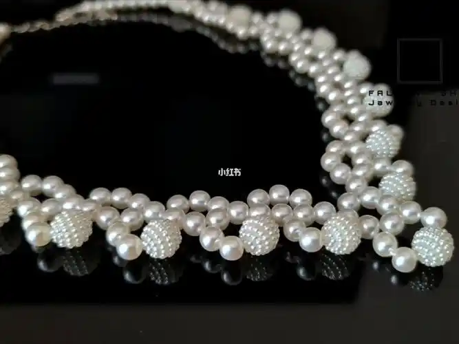 串珠教程花式珍珠项链