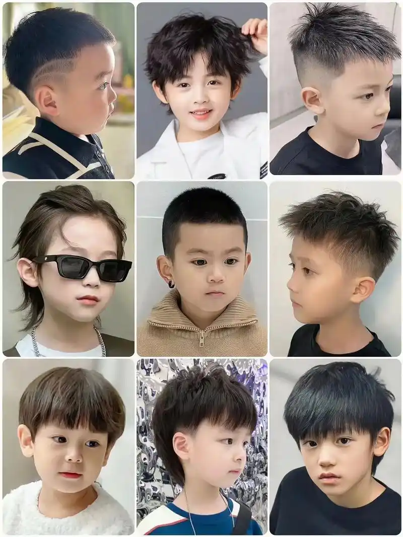 男童发型.美妈们,下次给宝贝剪头发还不知道剪啥发型的,可以参 - 抖音
