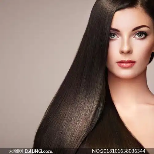 丝质柔滑效果披肩秀发美女高清图片