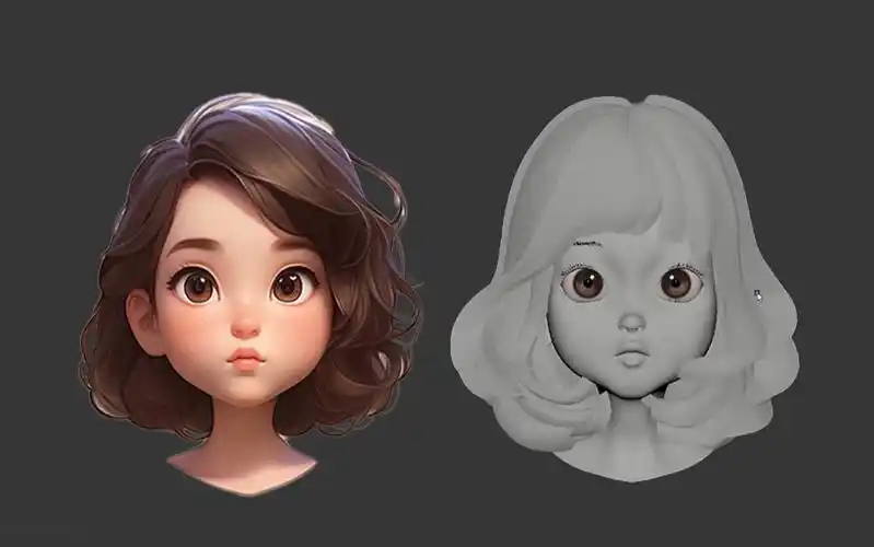 从拉box开始制作,卡通人物头像模型详细教学,人头