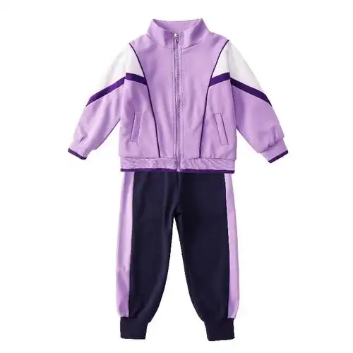 幼儿园园服套装春秋装小学生校服秋季运动会班服儿童紫色三四件套