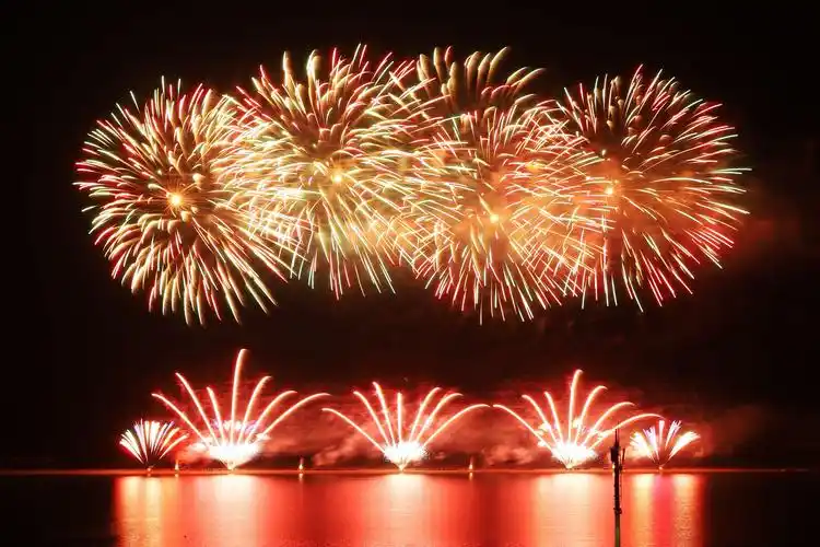 星光璀璨 火树银花——金山城市沙滩烟花节