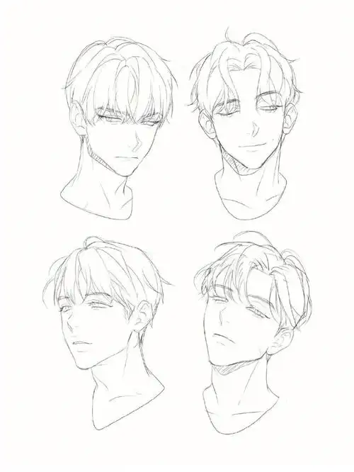 男头素材#二次元  #绘画日常  #画画练习  #画画