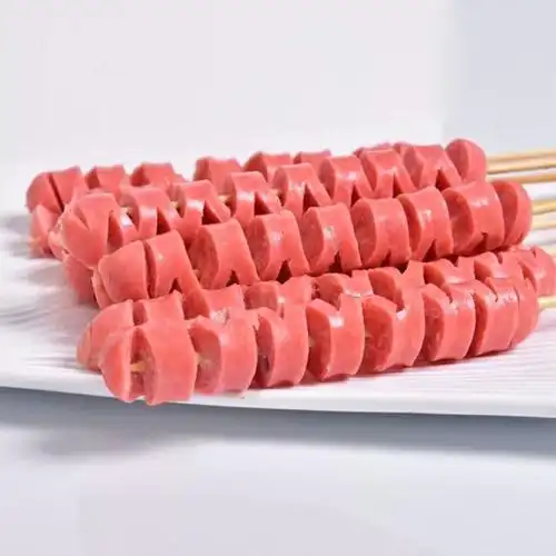 一路香烧烤油炸水煮串火锅弹力肠串