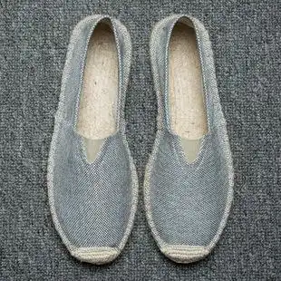 2021新款 亚麻布鞋 麻底鞋 草编鞋 吸汗透气一脚蹬懒人玛丽鞋 手工
