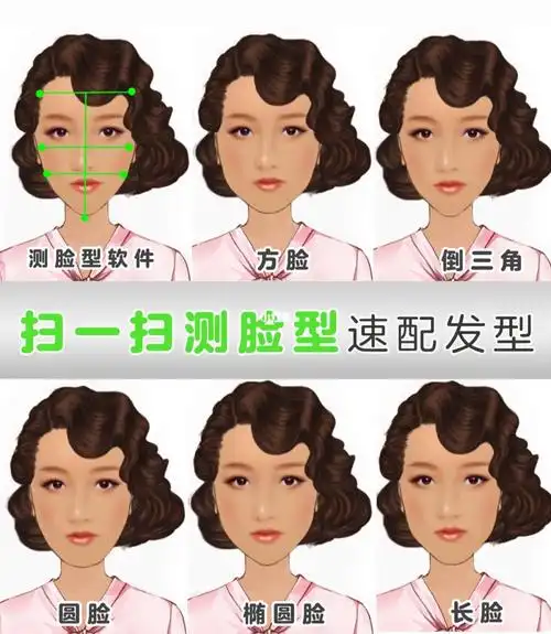 扫一扫测脸型60选中最佳发型60